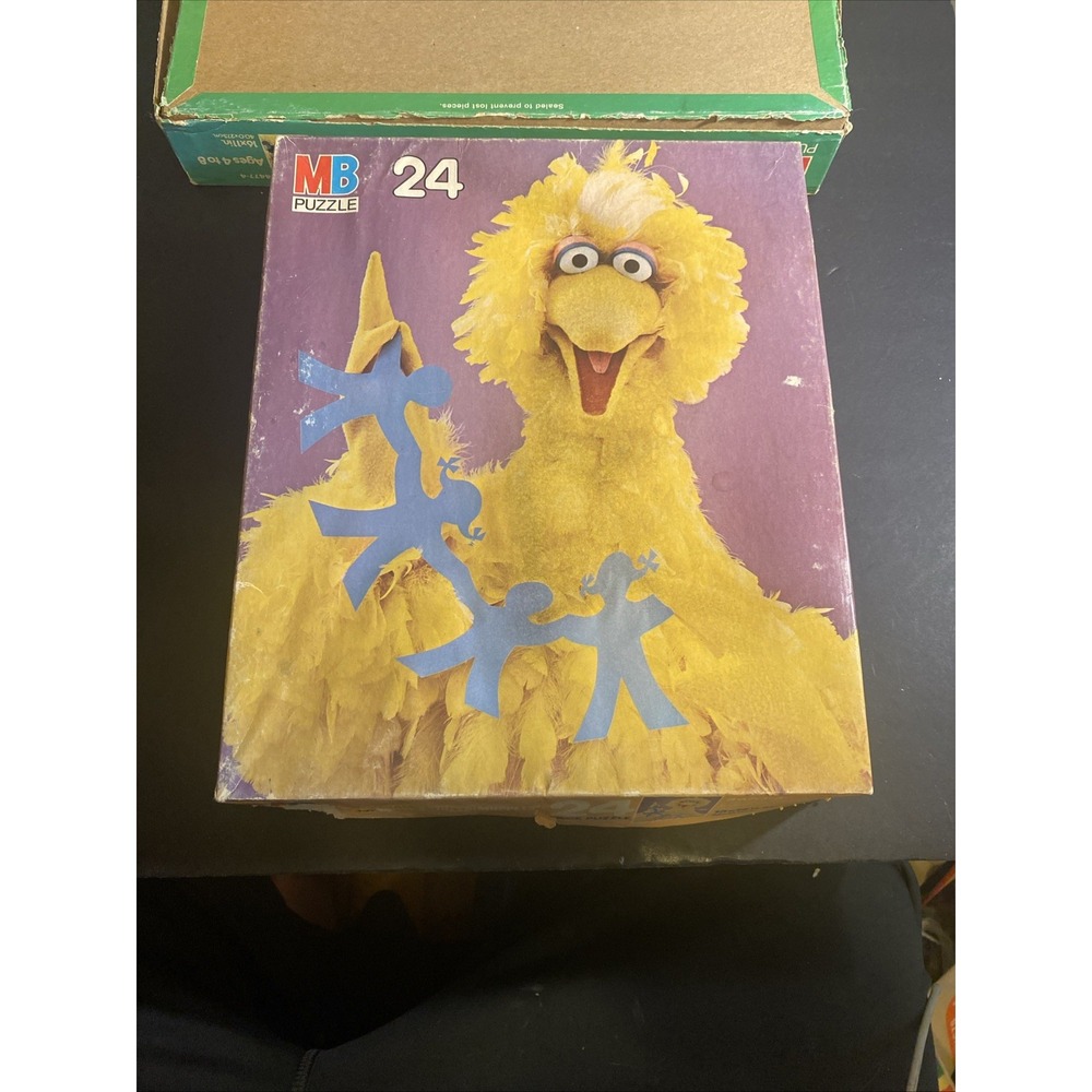 BIG BIRD Sesame Street jigsaw puzzle Paper Dolls weird shapes 1978 Pbs